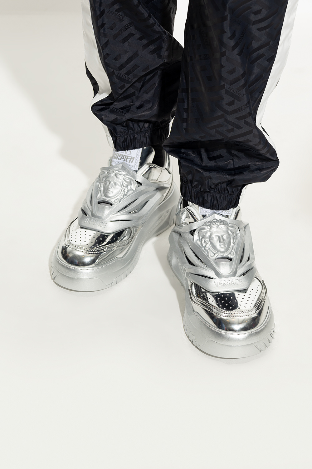 Versace 2025 silver shoes